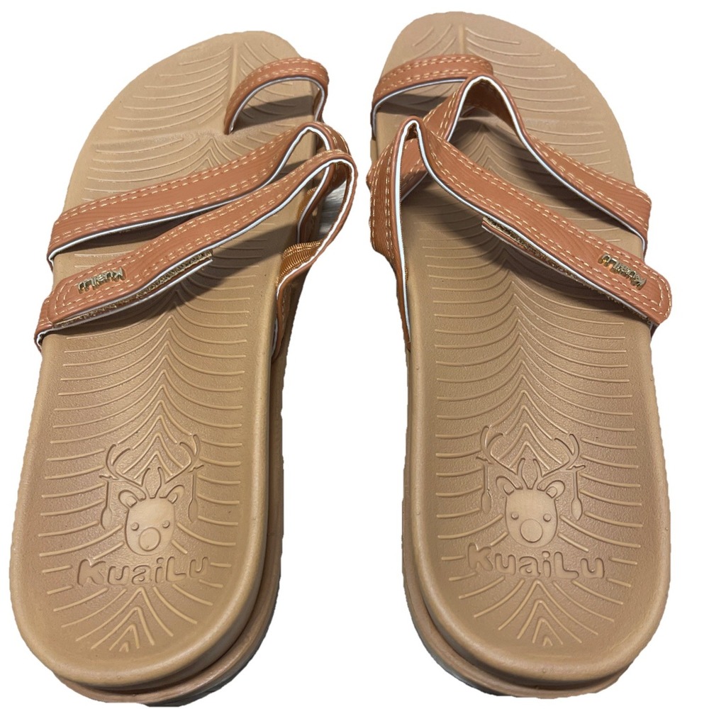 KuaiLu Women's Sandals Size US 10 Brown